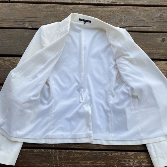 Theory off white single button blazer single button - Picture 4 of 6